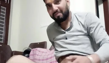 Indian man masturbation in the bathroom