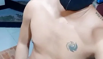 Sexy Pinoy Boy Wank His Hard Cock