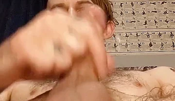 Close up lotion masturbation
