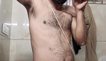 Indian Desi Man Enjoy Shower and Masterbation Show with Neighbour Police Officer Stepfather Pakistani Stepdaddy Teacher Army off