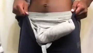 Striptease swinging my big dick