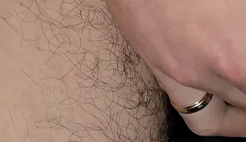Hairy Horny Guy Masturbates His Penis While Watching Porn Until a Cumshot