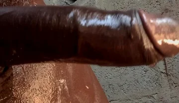 Excited Guy Sexily Jerks the Big Black Dick