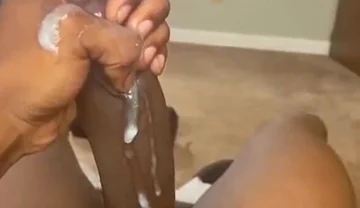 Wanking my cock massive moaning cumming