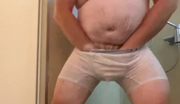 Wet White Clothes Shower One