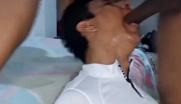 Intense Oral Sex with a Big Black Cock