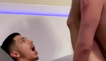 Tatted Cholo Fucks Twink Bareback Hung Papi