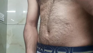 Indian Rajasthani Desi Man Enjoy Shower and Masterbation Show with Neighbour Police Officer