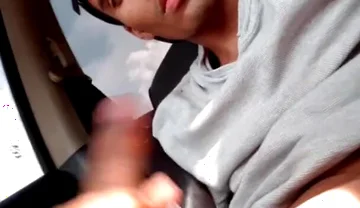 I Get Horny in the Car and Masturbate While Others Pass by