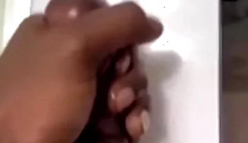 Bathroom solo stroking cumming hard
