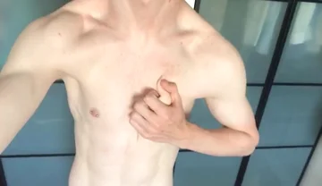 Fit Boy Empties His Uncut Dick