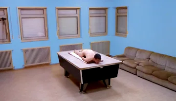 Naked Table Hump Masturbation