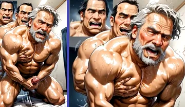 A Group of Mature Men Engage in an Insane Orgy with Cum Inside an Old Man's Ass