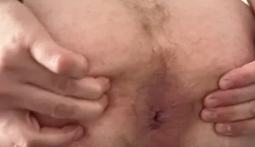 Cuckold Caresses Himself with Oil and Moans