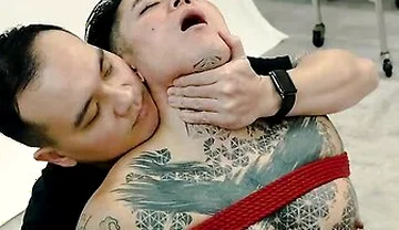 Bound Yoshi Kawasaki Enjoys Extreme Shibari Session