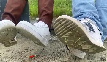 We Leave the Office and Stay in a Park Because Our Feet Sweat a Lot