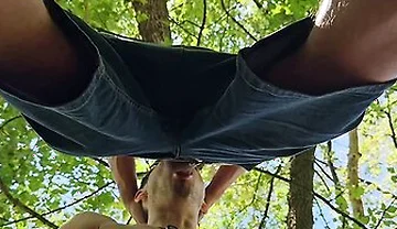 Gay Cruising In The Forest, Blowjob
