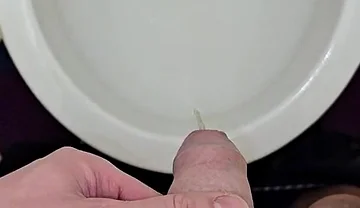I Pee Standing up Into the Toilet Right After Coming Home From Work