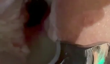 Pouring Hot Candle Wax Into Ass