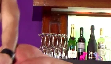 Horny DJ and a lighting master spending nice fuck-time in the bar, after doing a prepare for a 2night party