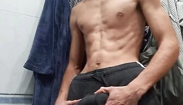 Boy Next Door - Getting Dressed After Coming Out Of The Shower, I Went To The Street With A Hard Cock And No Underwe