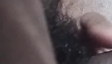 Masturbating,rubbing, and Slapping My Hairy Uncut Black Cock After Long Time