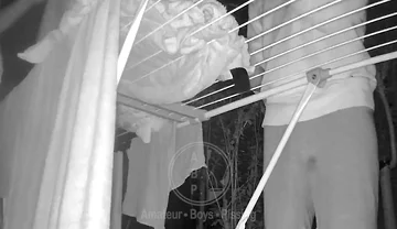 Clean Laundry, Dirty Thoughts - Two Bicurious Flatmates, Jules and Simon, Get Naughty While Hanging Out the Laundry