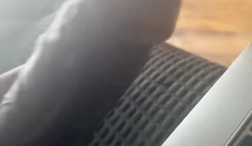 Stroking My Big Black Cock Watching Porn