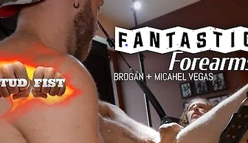 Power Bottom And Rose Bud - Brogan Fist Fucks Straight Dudes Gaping Cunt