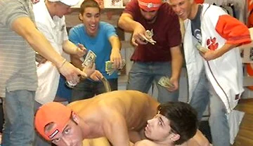 Frat Initiation Gets Wild As College Twinks Drop To Their Knees For A Big Cock