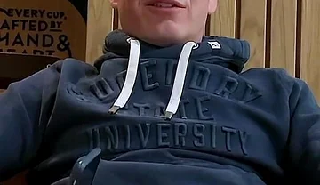 Dared to Jerk off in Busy Coffee Shop - Intense Public Cum