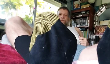 Stepdad Shows in Goldtoe Socks