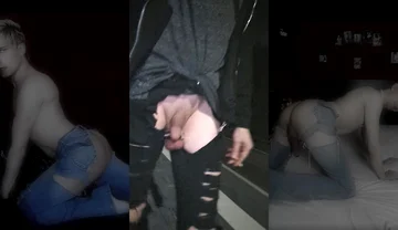 Ripped Jeans Outdoors (midnight Walk)