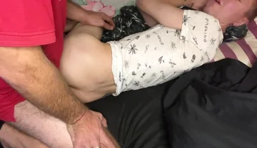 Great Creampie for Tight Twink Hole From a Mature Bear