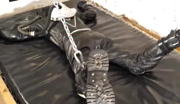 Proll playing with his leather biker boy