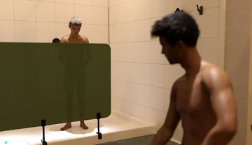 Str8 2 - My College Roommate Caught Me Staring at His Massive Cock in the Swoer Room