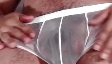 Sexy Striptease in See-through Lingerie