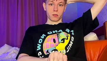 Just a Horny Twink Who Loves to Show off His Big Cock