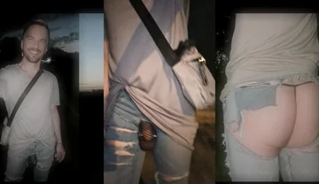 Walking Through the City in Bottomless Jeans