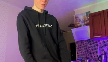 Skinny Boy Making a Huge Mess with His Thick Dick