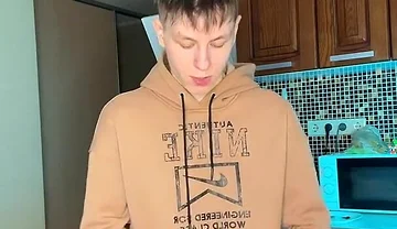 I Couldnt Stop Stroking My Big Cock Until I Covered the Floor in Sperm