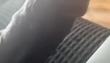 Stroking My Big Black Cock Watching Porn