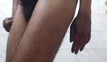 Indian Teen Femboy with Phimosis Dick Jerking and Stroking in the Bathroom Until Cum