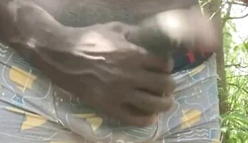 Revealme African Black Cumshot In The Forest - Black African
