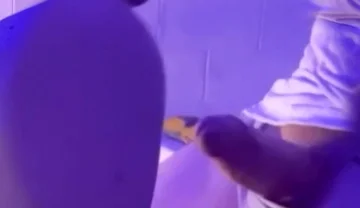 Amateur Boy Squirting Piss on His Step Dad and Sucking His Thick Cock (and Spitting on It) in the Bathroom