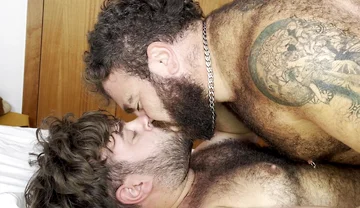 Hairy Bear Dominates and Pounds Eager Hole Every Position Ends up Breaking the Bed
