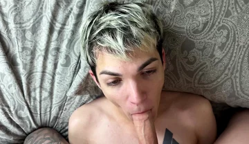I Cum on His Face with My Hot and Sweet Cum!