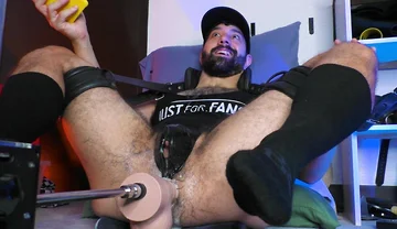 Ricky Cage February 2026 Live Cam Show - Tech Jock Wearing Cap and Socks Gets Machine-pounded