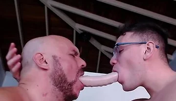 Enjoy This Hot Kinky Fuck Time With 40cm Of Dildo Play In Ass And His Cock Inside Me At Thesametime