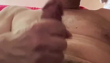 Mature Man Masturbating and Smoking
